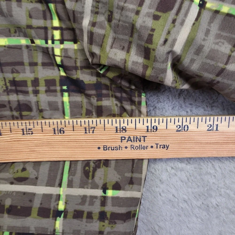 Columbia Jacket Youth 8 Brown Green Plaid Fleece Lined Insulate Outdoor Gorpcore